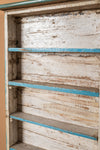 Vintage Light Blue Wall Showcase <p>W:53cm D:14cm H:115cm </p>