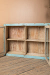 Pale Blue Vintage Wall Showcase <p>W:137cm D:19cm H:69cm </p>