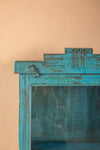 Tall Teal Blue Vintage Showcase <p>W:48cm D:13cm H:155cm </p>