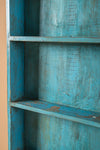 Tall Teal Blue Vintage Showcase <p>W:48cm D:13cm H:155cm </p>