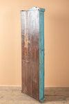Tall Teal Blue Vintage Showcase <p>W:48cm D:13cm H:155cm </p>