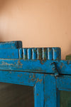 Blue Vintage Wall Showcase <p>W:186cm D:23cm H:96cm </p>