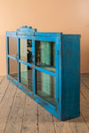 Blue Vintage Wall Showcase <p>W:186cm D:23cm H:96cm </p>