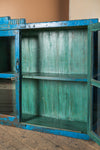 Blue Vintage Wall Showcase <p>W:186cm D:23cm H:96cm </p>