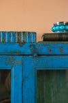 Blue Vintage Wall Showcase <p>W:186cm D:23cm H:96cm </p>
