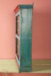 Blue & Red Vintage Wall Showcase <p>W:59cm D:22cm H:97cm </p>