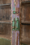 Purple Vintage Carved Wall Showcase <p>W:117cm D:15cm H:75cm </p>