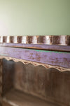 Purple Vintage Carved Wall Showcase <p>W:117cm D:15cm H:75cm </p>