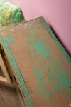 Green & Yellow Vintage Cabinet <p>W:82cm D:23cm H:63cm </p>