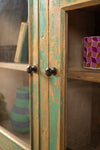 Green & Yellow Vintage Cabinet <p>W:82cm D:23cm H:63cm </p>