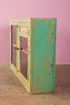 Green & Yellow Vintage Cabinet <p>W:82cm D:23cm H:63cm </p>