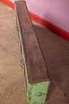 Vintage Light Green & Blue Wall Showcase <p>W:186cm D:22cm H:54cm </p>