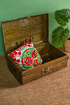 Vintage Brown Iron Trunk
