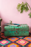Vintage Green Iron Trunk