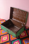 Vintage Green Iron Trunk