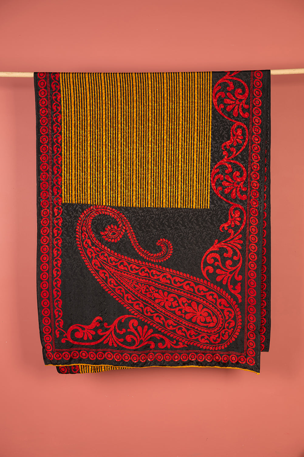 Vintage Rayon Sari - 5 Metres Long - 4579