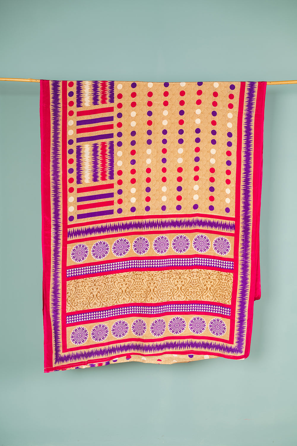 Vintage Silk Sari - 5 Metres Long - 1970
