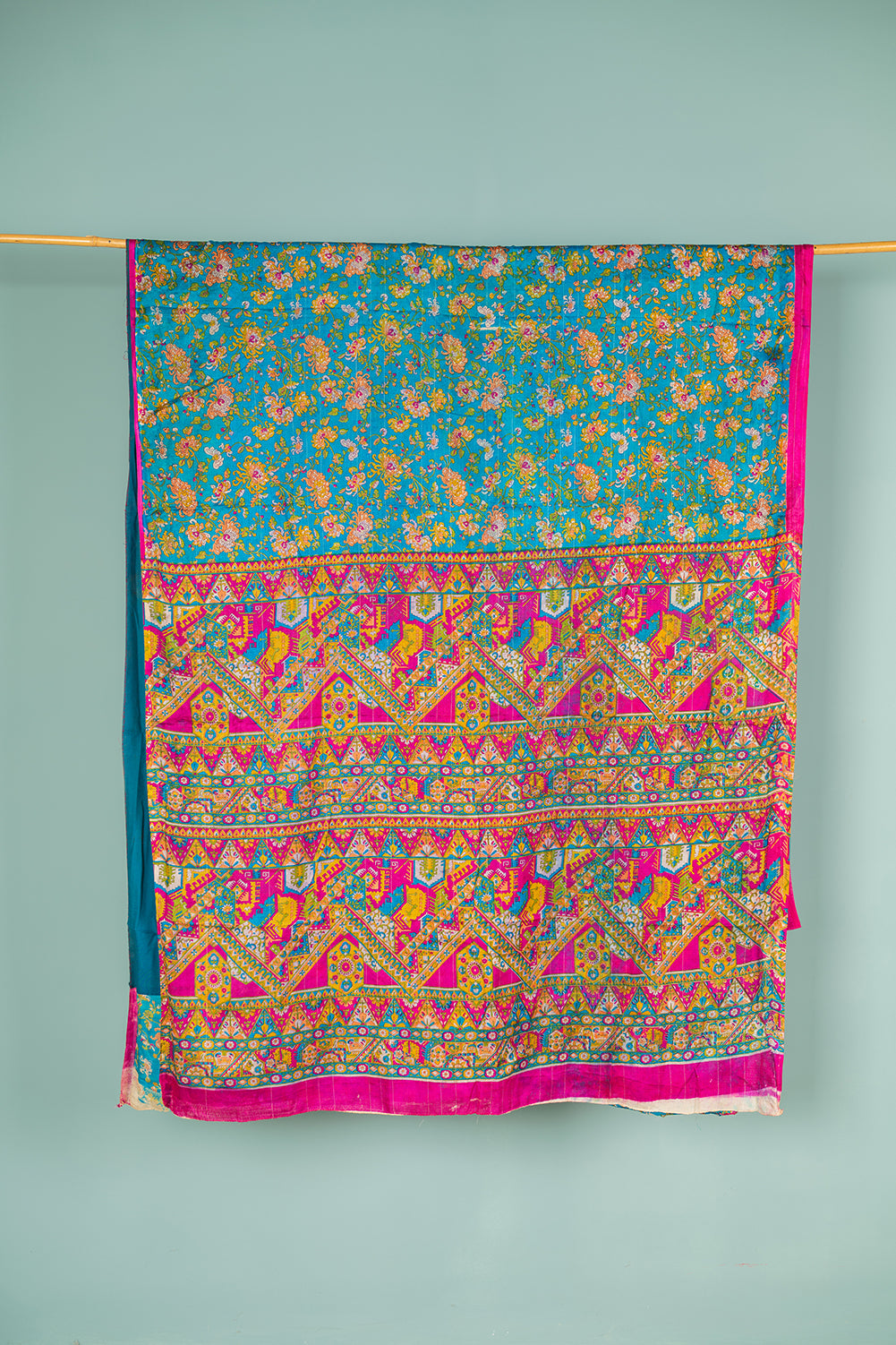 Vintage Silk Sari - 5 Metres Long - 1978