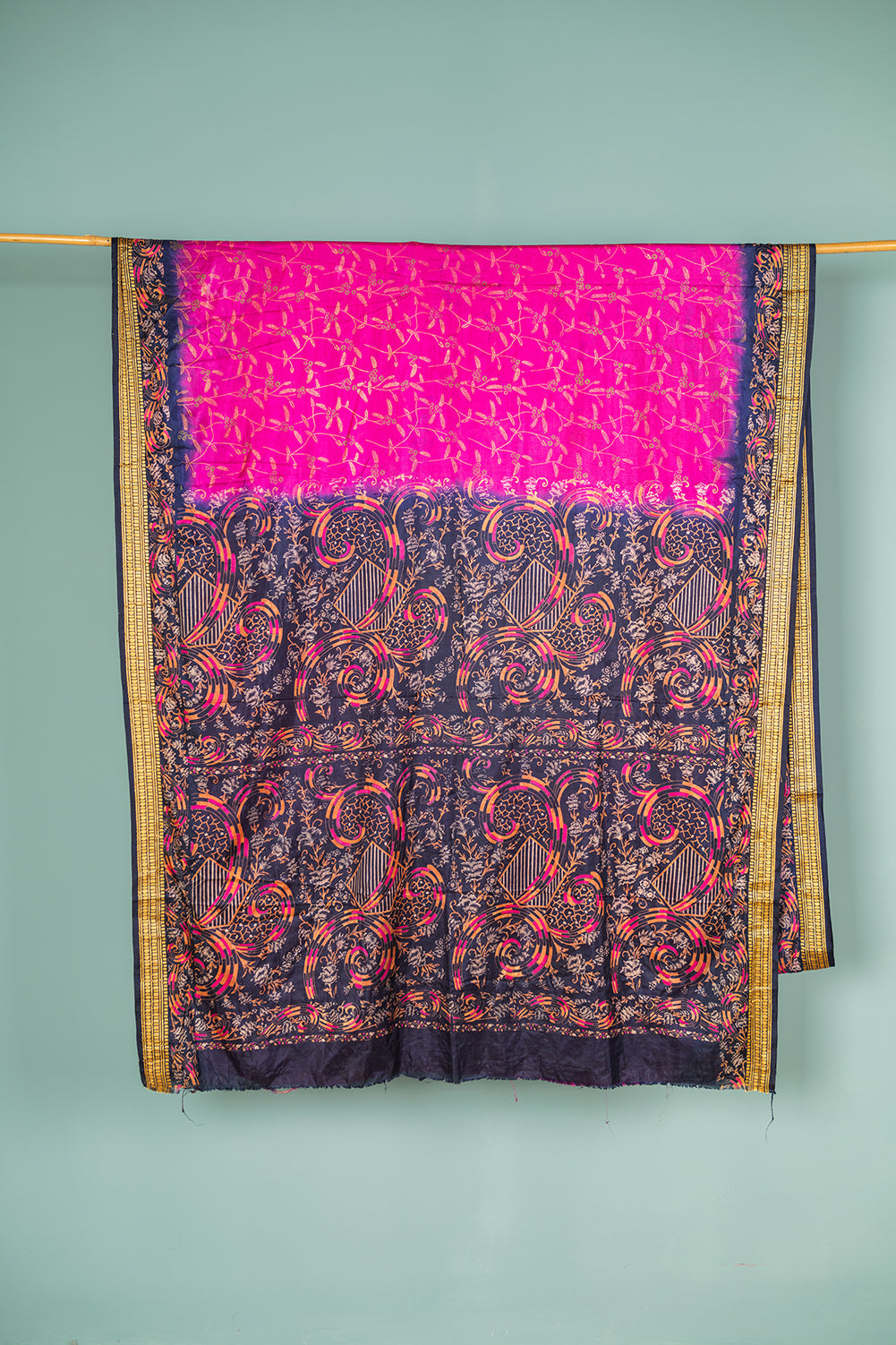 Vintage Silk Sari - 5 Metres Long - 1983