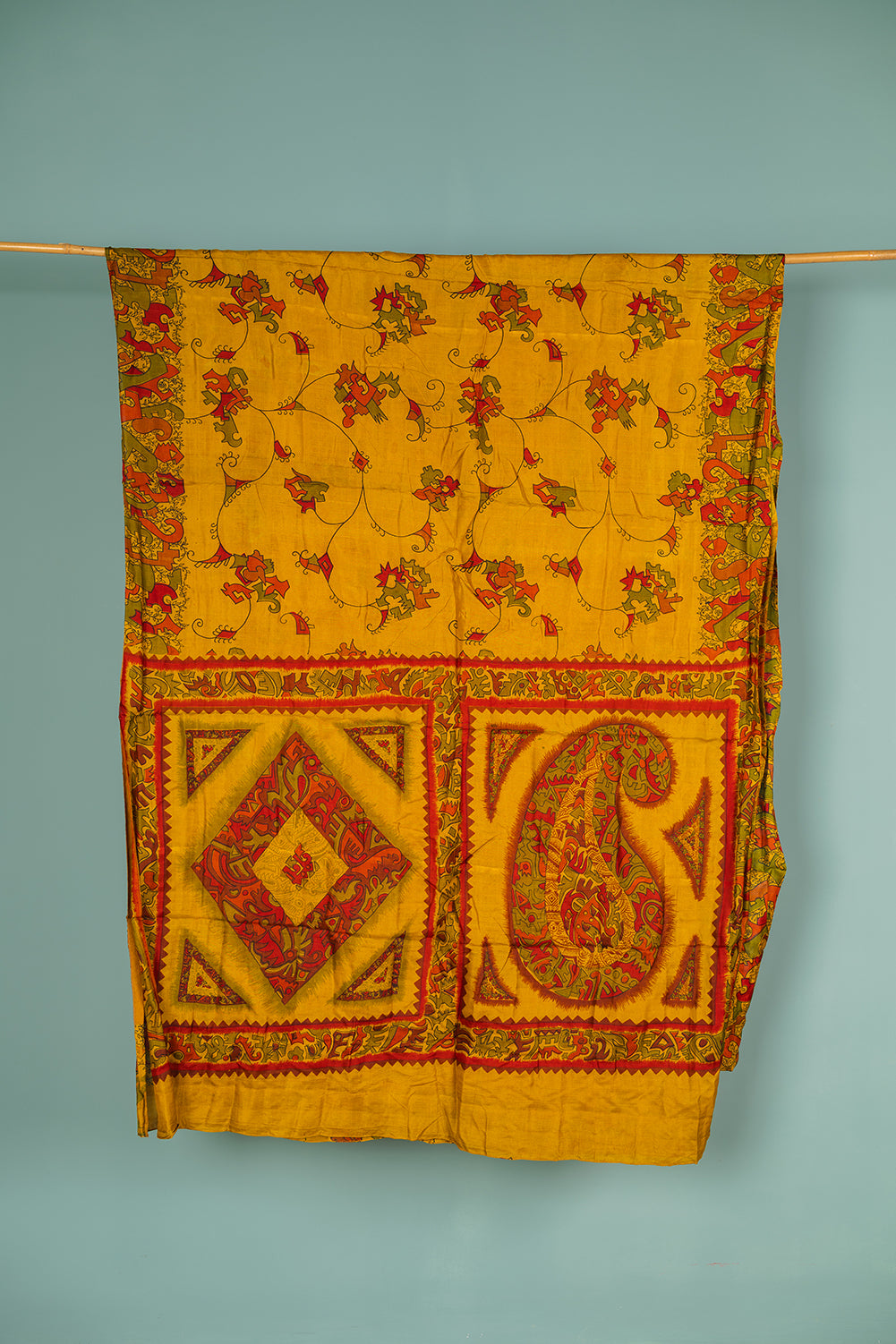 Vintage Silk Sari - 5 Metres Long - 2037
