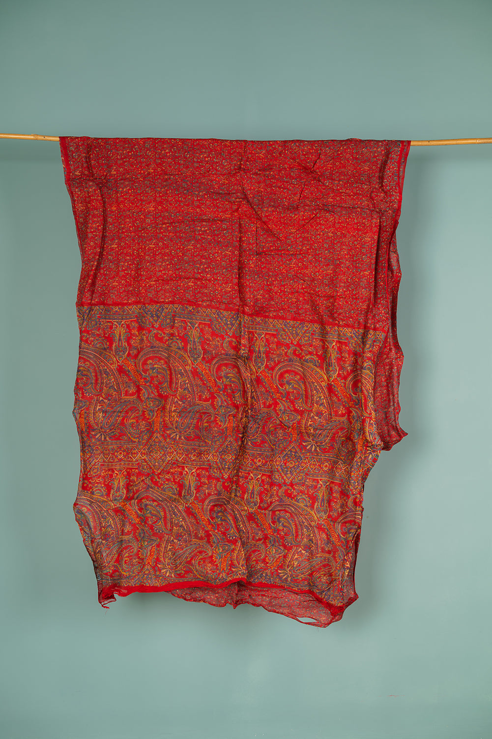 Vintage Silk Sari - 5 Metres Long - 2038