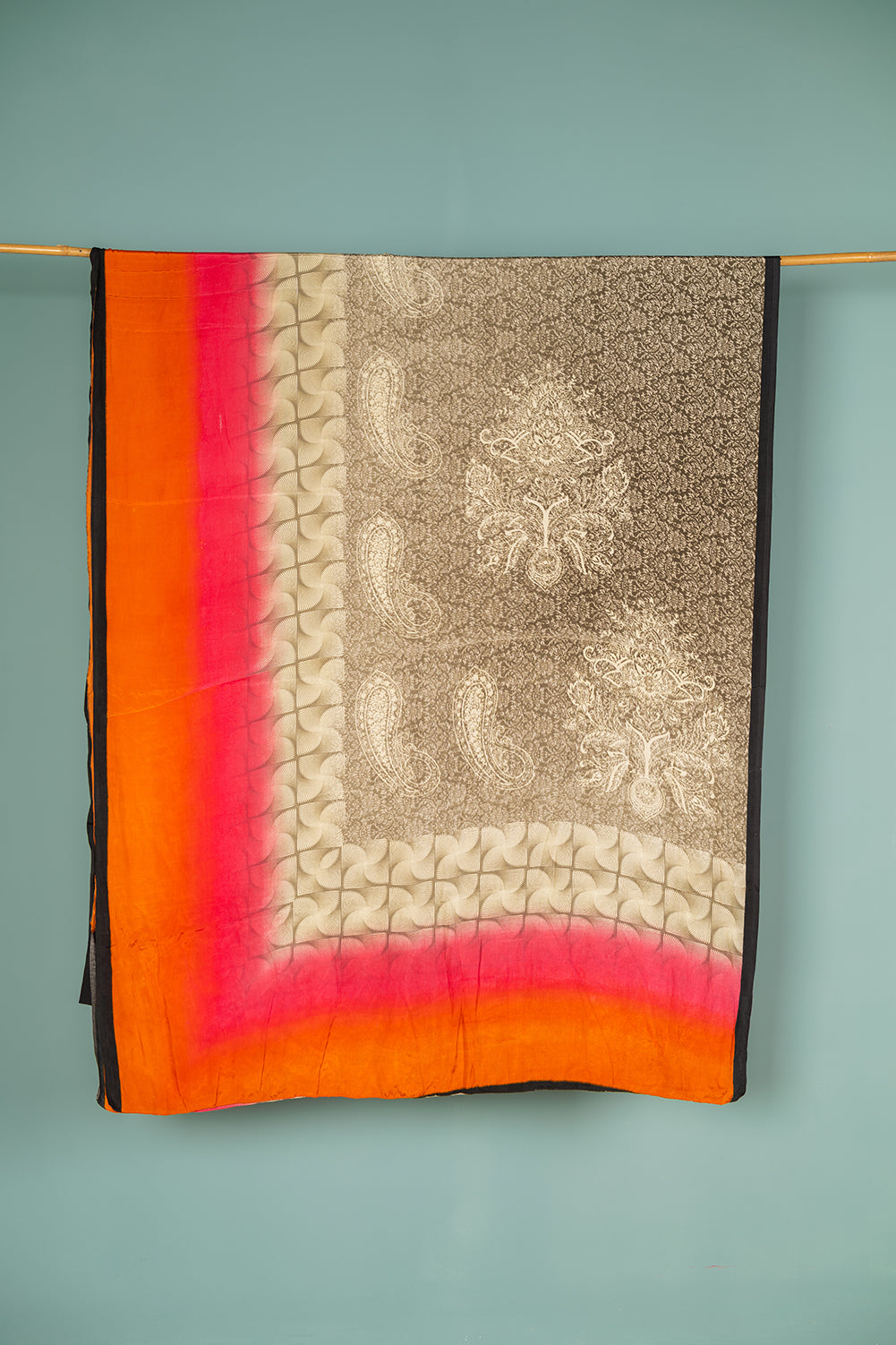 Vintage Silk Sari - 5 Metres Long - 2041