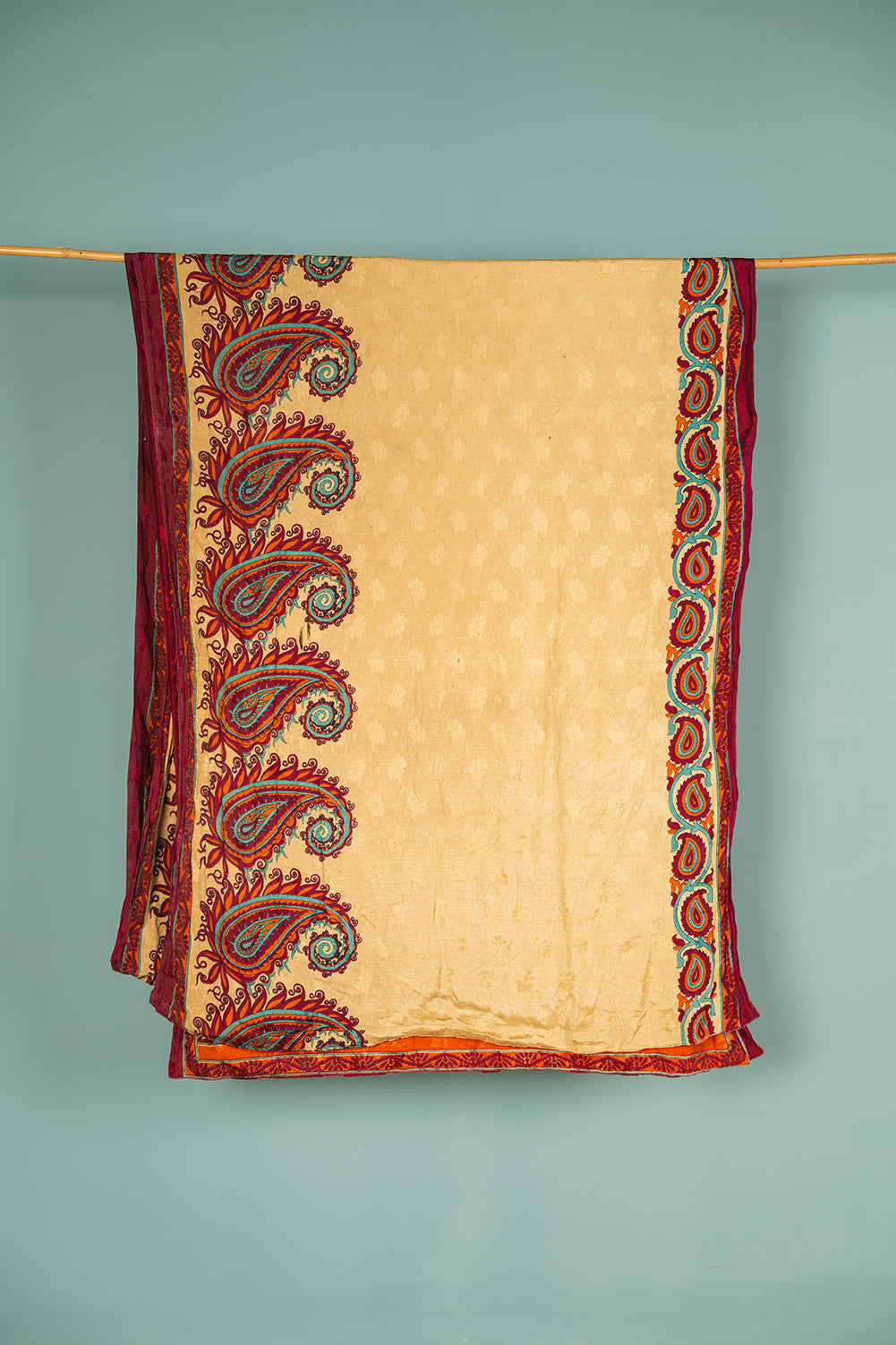 Vintage Silk Sari - 5 Metres Long - 2042