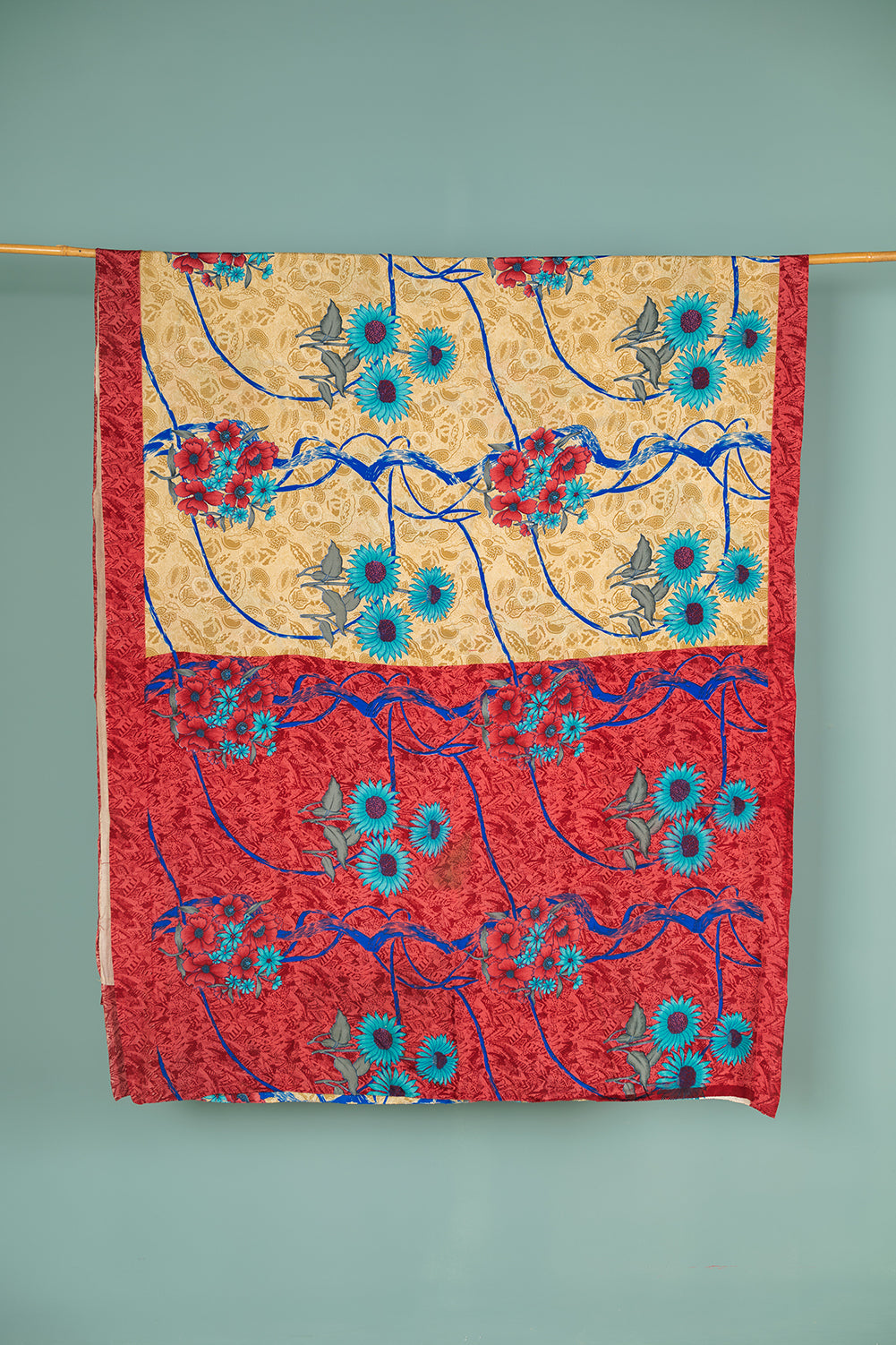 Vintage Silk Sari - 5 Metres Long - 2050