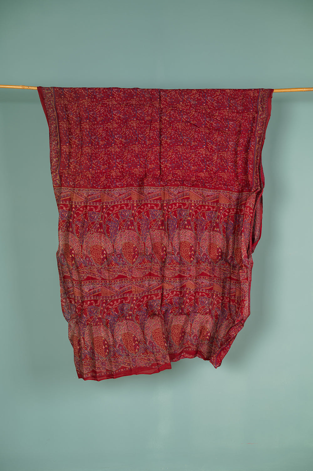 Vintage Silk Sari - 5 Metres Long - 2066