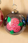 Flower Trio Hand Painted Bauble