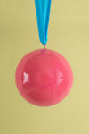 Pink and Turquoise Colourblock Bauble