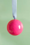 Pink and Turquoise Colourblock Bauble