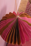 Pink & Brown Origami Lantern Hanging Decoration