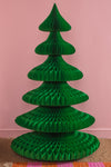 Green Honeycomb Origami Paper Tree