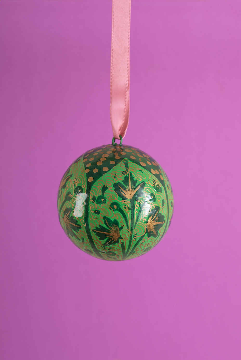 Green & Gold Kashmiri Bauble