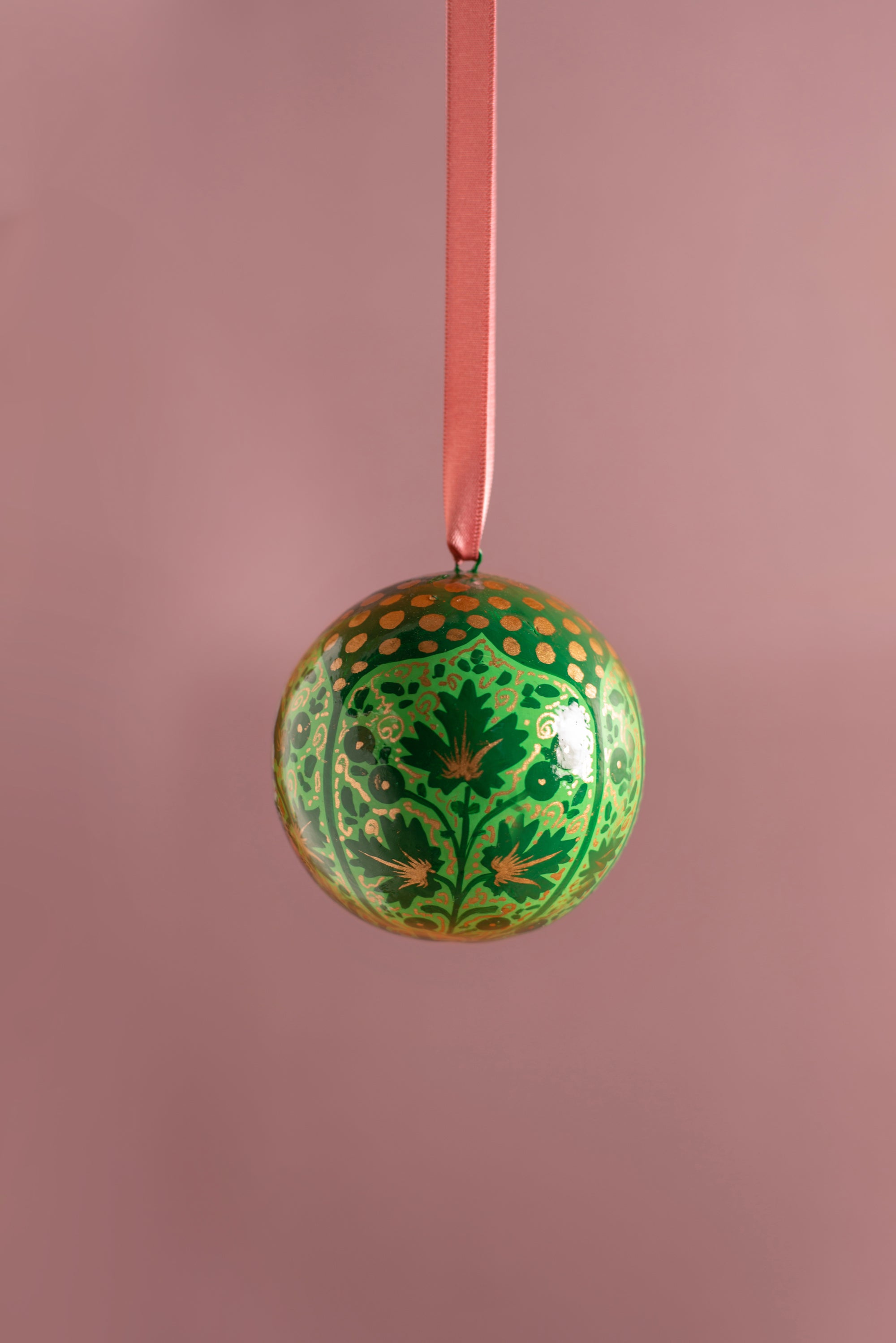 Green & Gold Kashmiri Bauble