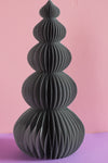 Slate Grey Honeycomb Ball Origami Paper Tree