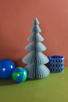 Pale Blue Honeycomb Origami Paper Tree