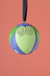 Green & Blue Hearts Bauble