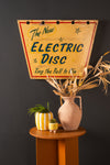 Electric Disc Wooden Fairground Sign