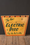 Electric Disc Wooden Fairground Sign