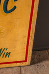 Electric Disc Wooden Fairground Sign