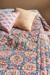 Colourful Block Print Cotton Quilt