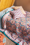 Colourful Block Print Cotton Quilt