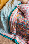 Colourful Block Print Cotton Quilt