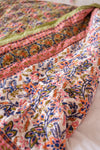 Pistachio Blossom Reversible Floral Quilt