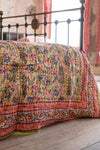 Pistachio Blossom Reversible Floral Quilt