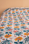 Delft Ether Reversible Floral Quilt