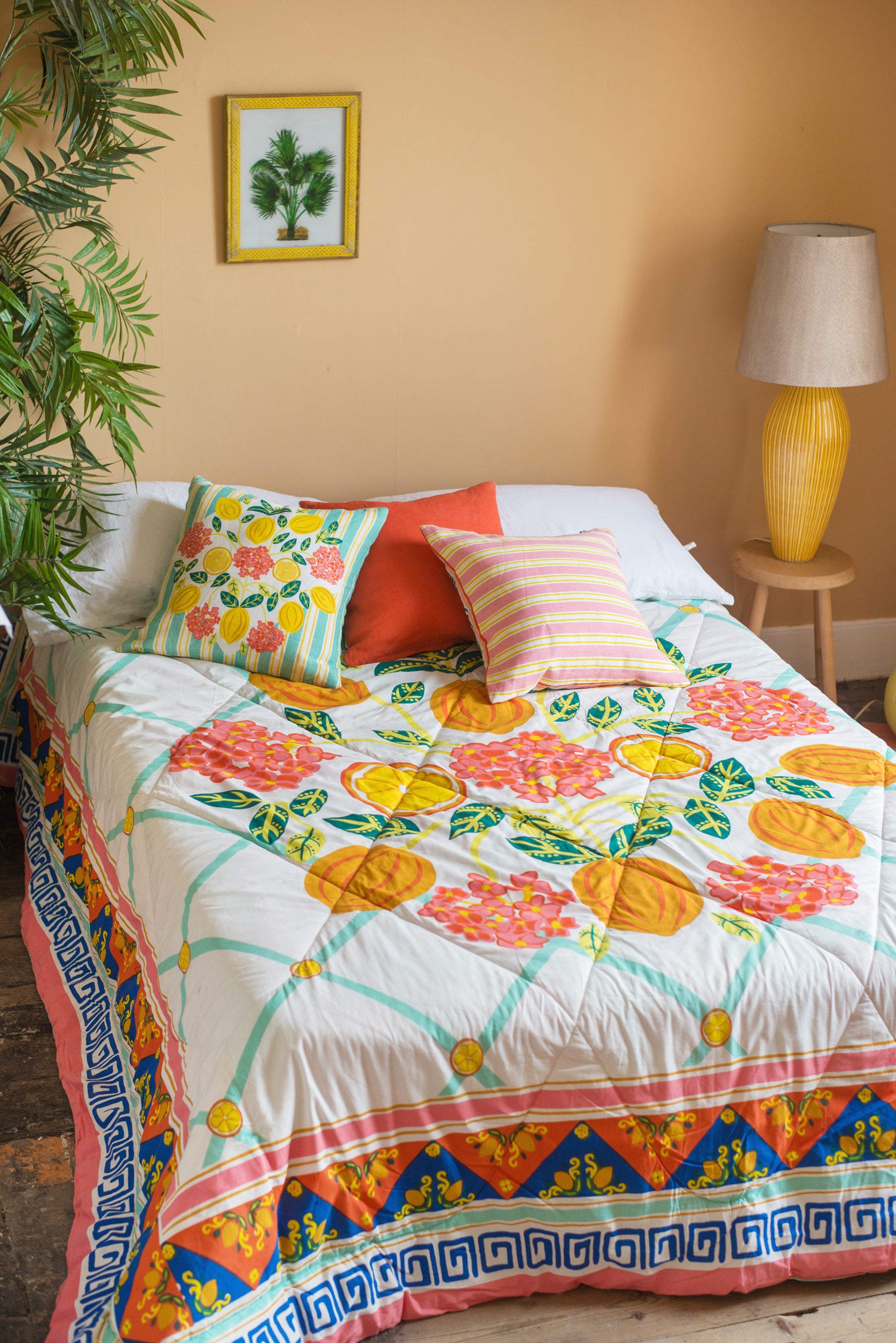 Sicilian Lemons 100% Recycled Quilt