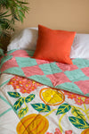 Sicilian Lemons 100% Recycled Quilt